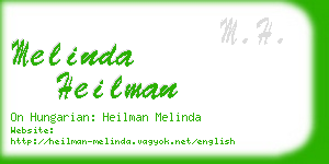 melinda heilman business card